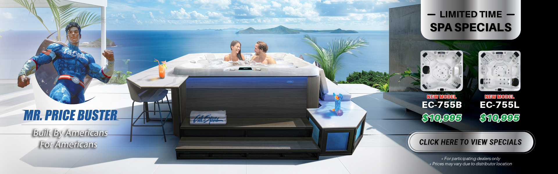 Calspas hot tub being used in a family setting - Newport News
